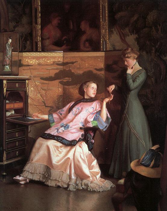 William McGregor Paxton The New Necklace oil painting image